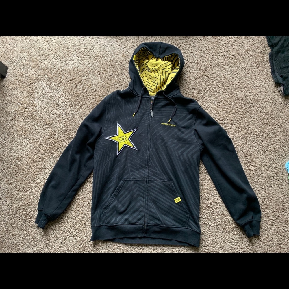 Rockstar zip up hoodie